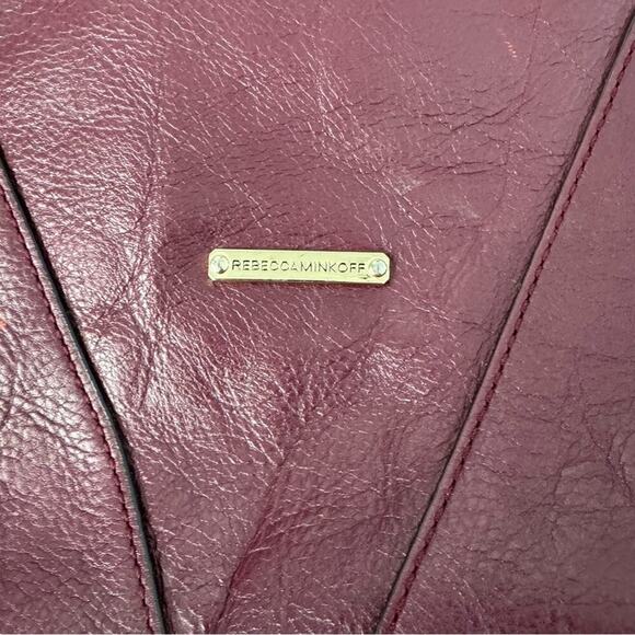 Rebecca Minkoff Moto leather hobo merlot colored - Picture 5 of 11